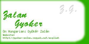 zalan gyoker business card